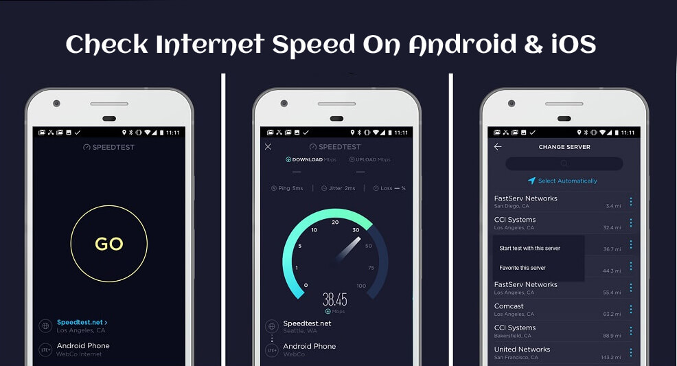 Check Internet Speed On Android & iOS