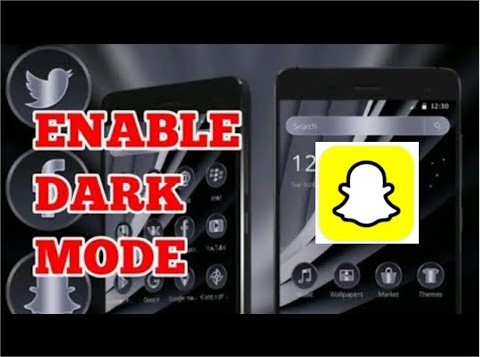 snapchat dark mode